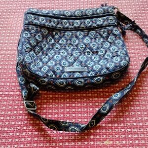 Vera Bradley Blue Crossbody Bag with Adjustable Strap